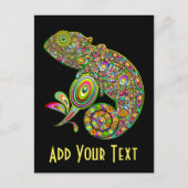 Chameleon Psychedelic Fantasy Postkarte (Vorderseite)