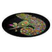 Chameleon Psychedelic Fantasy Schneidebrett (Ecke)
