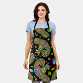 Chameleon Psychedelic Fantasy Schürze (Getragen)