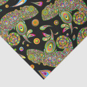 Chameleon Psychedelic Fantasy Seidenpapier (Detail)