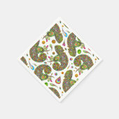 Chameleon Psychedelic Fantasy Serviette (Ecke)