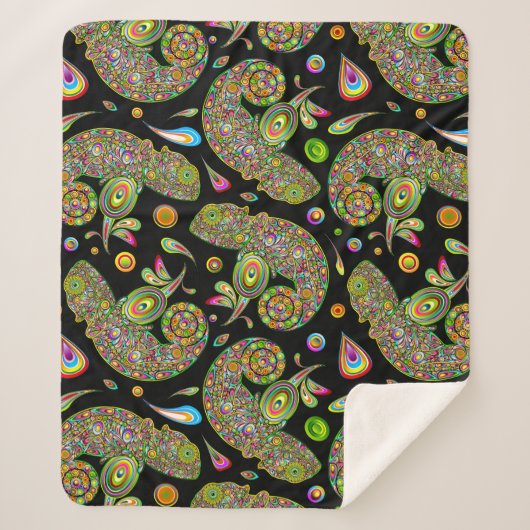 Chameleon Psychedelic Fantasy Sherpadecke (Vorderseite)
