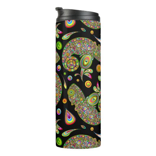 Chameleon Psychedelic Fantasy Thermosbecher (Nach rechts gedreht)