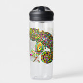 Chameleon Psychedelic Fantasy Trinkflasche (Vorderseite)
