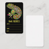 Chameleon Psychedelic Fantasy Visitenkarte (Vorne/Hinten)
