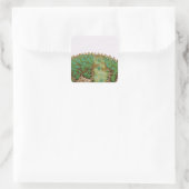Chameleon Quadratischer Aufkleber (Tasche)