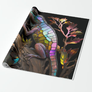 Chameleon Rainbow Lizard Reptile Geschenkpapier