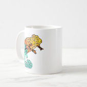 Chameleon Reptile Art Illustration Kaffeetasse (Vorderseite Links)
