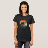 Chameleon Retro Sunset Vintag T-Shirt (Vorne ganz)