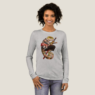 Chameleon Samurai - Tattooed Warrior mit Katana Tri-Blend Shirt