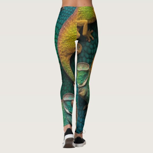 Chameleon Schönheit Leggings (Rückseite)