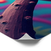 Chameleon Shades - Pop Art Fashion Meme Pet Poster (Ecke)