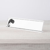 Chameleon-Silhouette Schreibtischnamensplakette (Vorderseite )