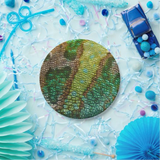 Chameleon-Skin-Textur Pappteller (Party)