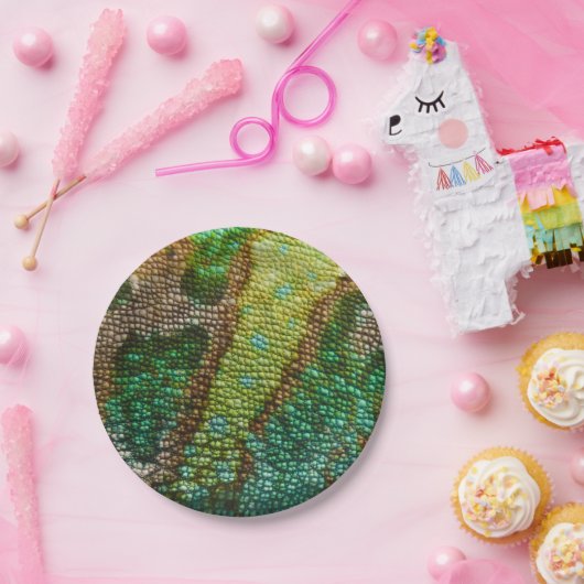 Chameleon-Skin-Textur Pappteller (Party)