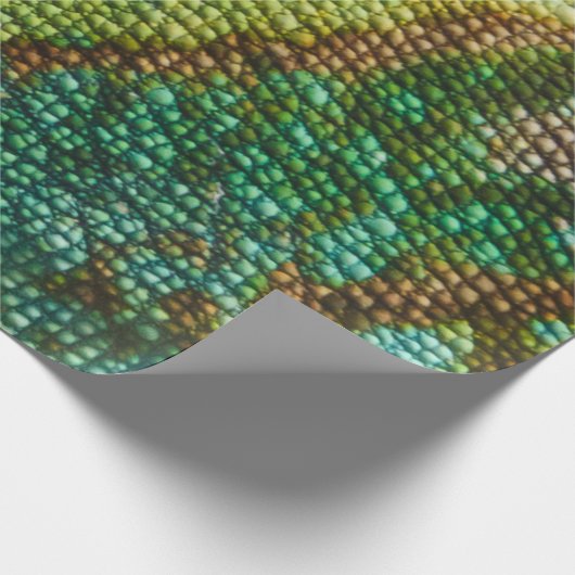 Chameleon Skin Texture Template Geschenkpapier (Ecke)