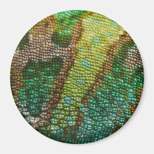 Chameleon Skin Texture Template Magnet (Vorne)