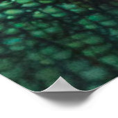 Chameleon Skin Texture Template Poster (Ecke)