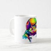 Chameleon Spirit Rainbow Cap T-Shirt Kaffeetasse (Vorderseite Links)