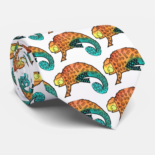 Chameleon Tinreptil Krawatte (Gerollt)