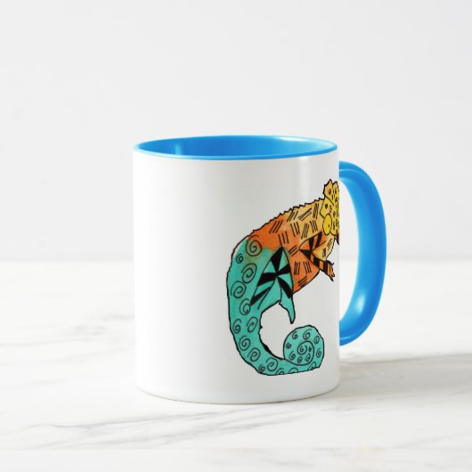 Chameleon Tinte niedliche Kinder Tasse (VorderseiteRechts)