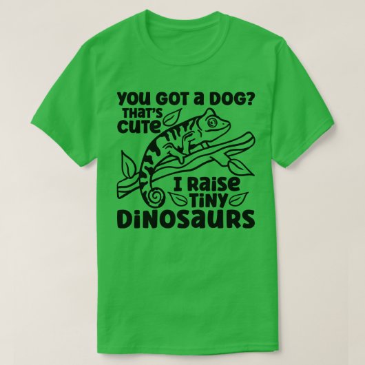 Chameleon Tiny Dinosaur Chameleons T-Shirt (Design vorne)