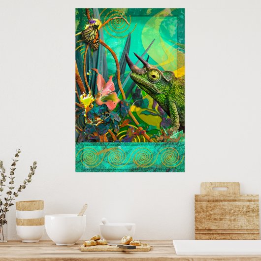 CHAMELEON VERÄNDERN POSTER (Küche)