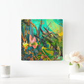 CHAMELEON VERÄNDERN QUADRATISCHE WANDUHR (Zuhause)