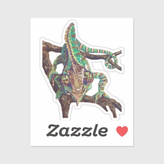 Chameleon Vinyl Sticker (Blatt)