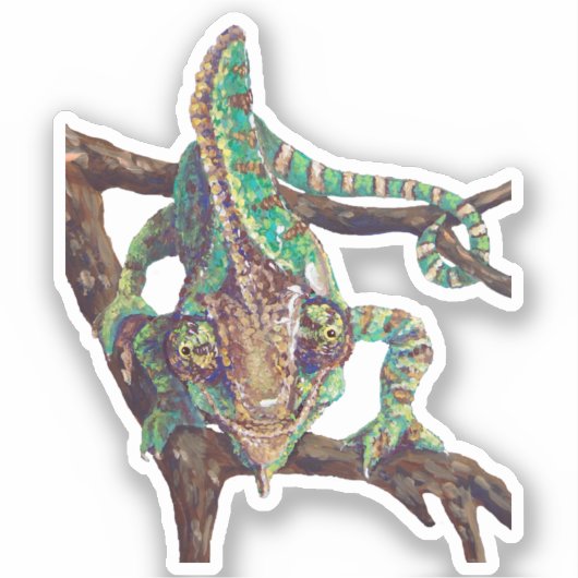 Chameleon Vinyl Sticker (Vorderseite)