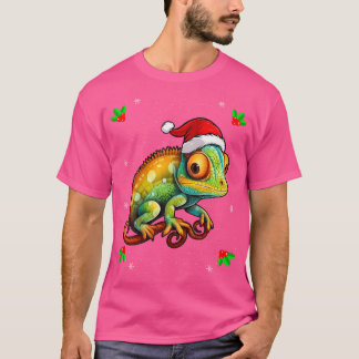 Chameleon Wear Weihnachtsmannmütze Weihnachten Cha T-Shirt