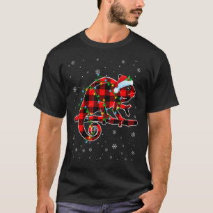 Chameleon Weihnachts-Weihnachtsmannmütze Niedliche T-Shirt