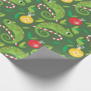 Chameleon Weihnachtswrapping Paper Geschenkpapier
