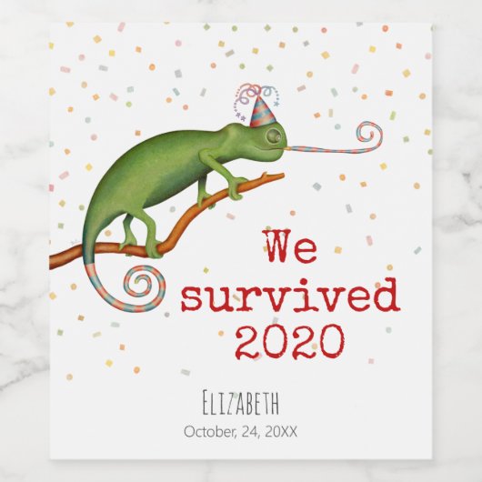 Chameleon Weinetikett (Einzelnes Label)