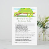 Chameleon Wie gut kennen Sie das Baby-Duschspiel? (Stehend Vorderseite)