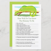 Chameleon Wie gut kennen Sie das Baby-Duschspiel? (Vorne/Hinten)