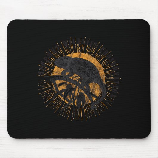 Chameleon Wildlife Conservation Animal Reptile Lov Mousepad (Vorne)