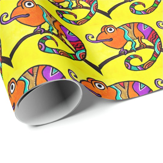 Chameleon Wrapping Paper Geschenkpapier (Rolleneckpunkt)