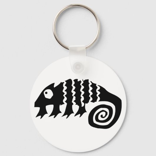 Chameleon, zeichnend Afrikaner Schlüsselanhänger (Vorderseite)