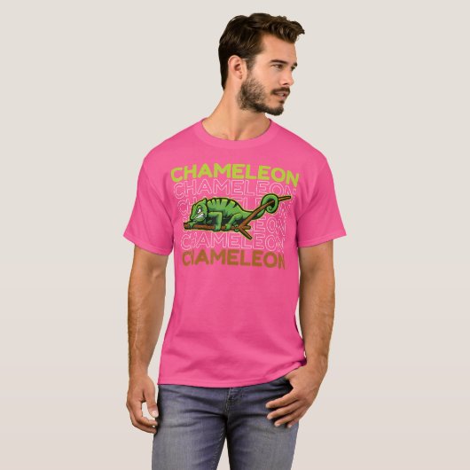 Chameleons Lizard Chameleon Lover T-Shirt (Vorne ganz)