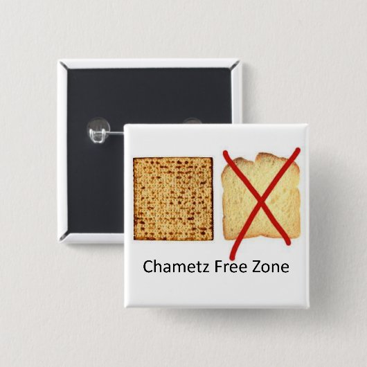 Chametz-Freizone Button (Vorne & Hinten)