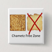Chametz-Freizone Button (Vorderseite)