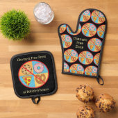 Chametz-Freizone Ofenhandschuh & Topflappen-Set (Oben Unten)