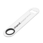 Chamo Black und White Bar Key (Rückseite Schrägansicht)