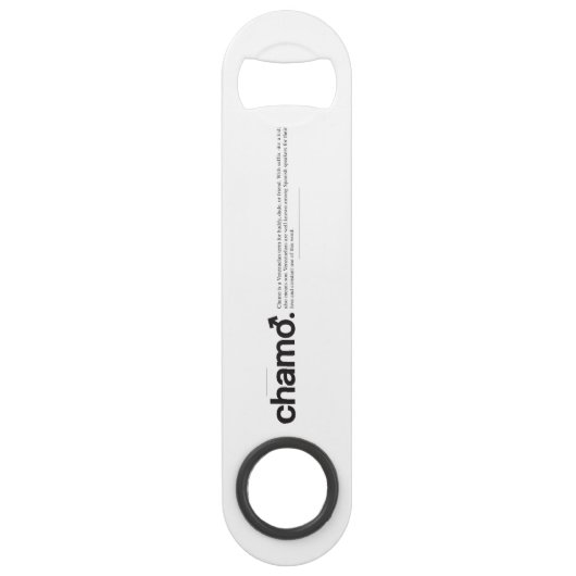 Chamo Black und White Bar Key (Vorderseite)