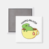 Chamo-meleon Animal Tee Pun Magnet (Vorderseite/Rückseite)
