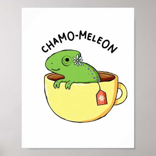 Chamo-meleon Animal Tee Pun Poster (Vorne)
