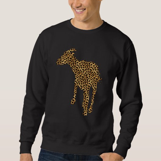 Chamois Leopard Print Goat Sweatshirt (Vorderseite)