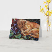 Chamois Sleeps Karte (Gelbe Blume)