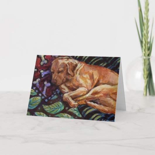 Chamois Sleeps Karte (Vorderseite)